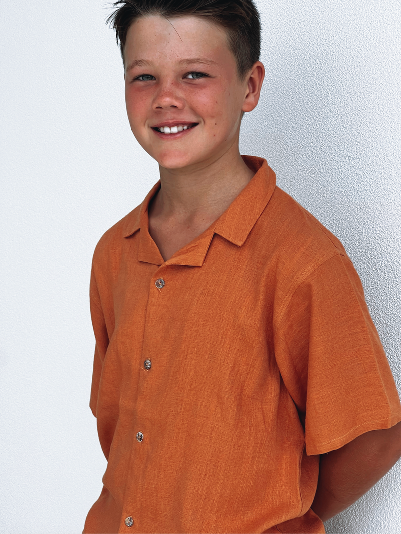 Alfi Shirt - Effortless Style, Made for Play - Rust