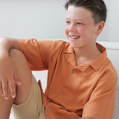 Alfi Shirt - Effortless Style, Made for Play - Rust