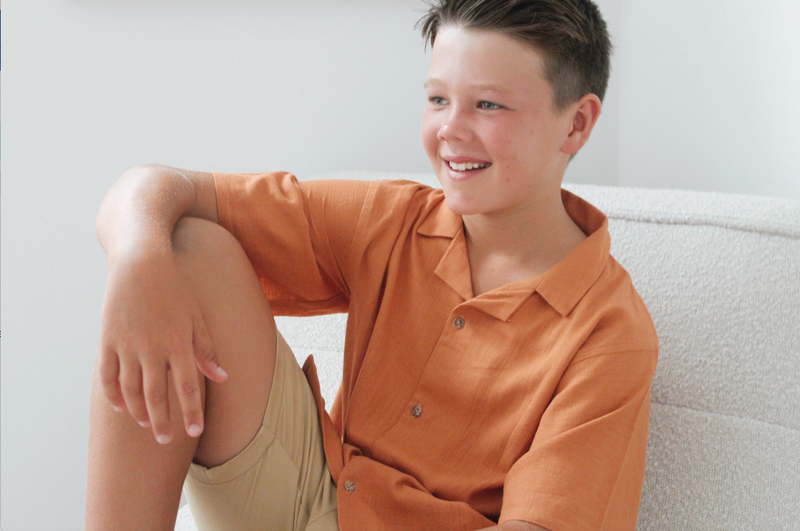 Alfi Shirt - Effortless Style, Made for Play - Rust