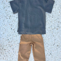 Moda Shirt - Classic Style Meets Playful Ease - Charcoal