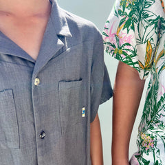 Moda Shirt - Classic Style Meets Playful Ease - Charcoal
