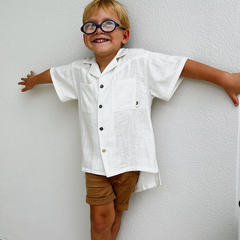 Moda Shirt - Classic Style Meets Playful Ease - Off White